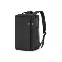 Mochila para Notebook 15,6” produzida em poliéster acolchoado, divisória com ampla abertura para acomodar vestuário e outros pertences, alças de ombro acolchoadas,alça na lateral para locomoção, interior com divisórias com zíper para acomodar pequenos objetos, engate para mala de viagem e porta USB na lateral.