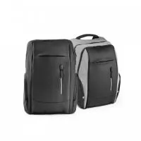 Mochila para notebook personalizada em 900D e lona encerada. Possui 2 compartimentos principais com diversos bolsos interiores.