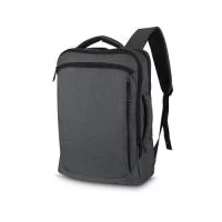 "Mochila e Pasta para Notebook em tecido poliéster 600d  e interior 210D. Parte externa: Conector USB na lateral