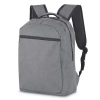"Mochila p/ Notebook em tecido poliéster 300D Parte externa: Bolso frontal com zíper