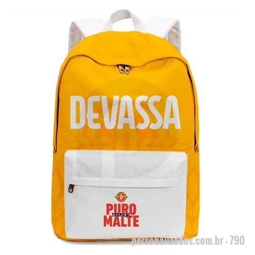 Mochila personalizada - Somos fabricantes! Produzimos essa mochila em qualquer combinação de cores. Mochila personalizada, possui bolso frontal , costas e alças anatômicas. Medidas A 42 x C 29 x L 13. Produto que dará grande visibilidade para sua empresa.