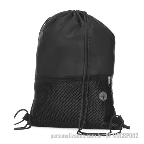 Mochila personalizada - Mochila Sacola Personalizada, Material Poliéster