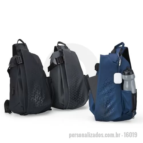 Mochila personalizada - Mochila de ombro de 16 litros com abertura superior de velcro para itens esportivos como raquetes de tênis, squash e badminton. Contém três compartimentos, dois bolsos para tablet, bolso lateral com zíper, divisórias internas para acessórios, alça aj