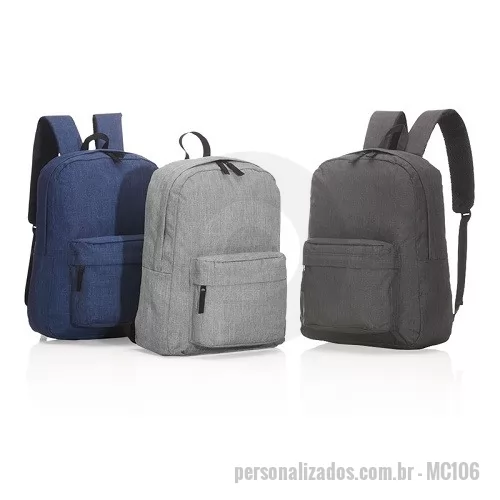 Mochila personalizada - Mochila com Bolso Frontal