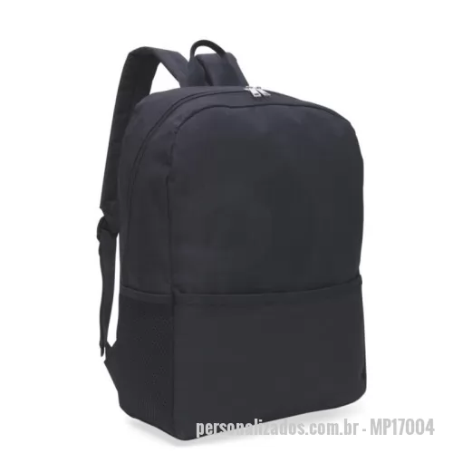 Mochila personalizada - Mochila Personalizada - MP17004 - mochila em Polyester 600,[19:36, 27/07/2024] Kauê Brindes: bolso chapado na frente com ziper [19:36, 27/07/2024] Kauê Brindes: bolsos laterais em tela Voley [19:37, 27/07/2024] Kauê Brindes: porta notebook interno [19:38, 27/07/2024] Kauê Brindes: costas da mochila e Alças de ombro com acolchoamento interno [19:38, 27/07/2024] Kauê Brindes: gravação  silkscren ou bordado. - 167332 - Mochila