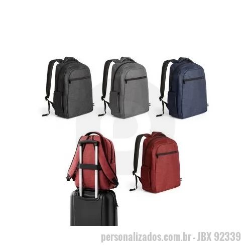 Mochila personalizada - Mochila para notebook em 600D de alta densidade com compartimento principal para notebook até 15
