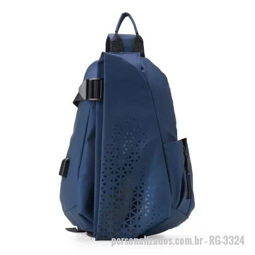 Mochila personalizada - Mochila de ombro de 10 litros com 3 compartimentos. Possui na parte superior abertura com velcro para diversos itens esportivos, como raquetes de tênis, squash e badminton. A mochila contém dois bolsos para tablet, bolso lateral com zíper, divisórias