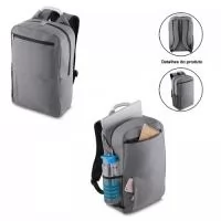 Mochila p/ Notebook em Tecido Nylon com Bolso Lateral