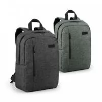 Mochila para notebook. 600D de alta densidade. Compartimento forrado, com 2 divisórias almofadadas para notebook até 14