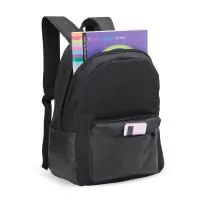 Mochila em Nylon de 33 litros com detalhes em couro sintético é a escolha certa. Versátil e resistente à água, ela conta com dois compartimentos, sendo o principal destinado para notebooks de até 15,6 polegadas. Além disso, possui um bolso frontal e 