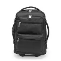 Esta mochila é uma companhia ideal para viagens de todos os portes. Feita em poliéster impermeável resistente, ela conta com alça retrátil em metal e apoio e botão de acionamento em plástico, além dos freios de mesmo material, ela tem espaço de sobra para carregar tudo o que for preciso com seus 17 litros de capacidade. Por falar em espaço, a mochila traz muitas opções de bolsos para que nada fique de fora. São eles: 2 bolsos frontais amplos, 2 bolsos em tela, sendo um lateral e outro na parte interna, além de outro bolso superior para guardar a alça retrátil e usa-la como uma mochila convenciona nas costas. Também conta com duas alças que possibilitam o uso tal qual uma mala de mão, sendo uma alça superior próximo ao bolso da alça retrátil e outro na lateral, mais reforçado e próprio para carregar nas mãos em formato horizontal. Além disso, possui dois pares laterais de presilhas para manter compactação extra.