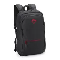 Mochila feita de nylon, com tecido resistente a água e até 24 litros de capacidade em seu interior. Possui 3 compartimentos, sendo o principal com bolso para notebook de até 17 polegadas. Com divisórias internas para acessórios, a mochila possui 1 bolso lateral e alça para encaixe em malas de viagens.