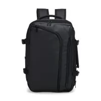 Mochila Expansível PU – 28L  Descrição: Mochila confeccionada em nylon com camada externa de PU impermeável, oferecendo maior proteção contra respingos e umidade. Possui capacidade máxima de 28 litros, contando com abertura expansível e fivelas laterais ajustáveis para otimizar o espaço interno. O compartimento principal é estruturado em poliuretano termoplástico e conta com duas divisórias internas, além de bolsos frontais, um bolso lateral em tela e bolso traseiro acolchoado com divisória para notebook de até 15,6 polegadas. Para maior conforto e praticidade, a mochila possui alças acolchoadas em espuma respirável, alça lateral para transporte vertical e alça de ombro ajustável em nylon.  Especificações:  Material: Nylon + camada de PU impermeável  Capacidade: 28 L (expansível)  Abertura: Expansível, com fivelas laterais ajustáveis  Compartimento principal: Em poliuretano termoplástico (TPU)  Divisórias internas: 2 unidades  Bolsos:  Frontais  1 lateral em tela  1 traseiro com divisó
