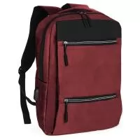 Mochila de nylon 20 litros com quatro compartimentos, sendo o principal com bolso para notebook 156. Com divisórias internas para acessórios, a mochila possui bolso lateral, suporte externo usb e alça para encaixe em malas de viagem.
