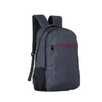 Mochila confeccionada em poliéster com compartimento para notebook até 15,6 polegadas. Contém compartimento grande, compartimento mediano com divisórias e bolso telado, compartimento frontal e bolsos laterais em malha. Alça de mão com revestimento es