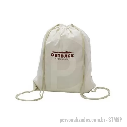 Mochila saco personalizada - Mochila Saco Personalizada em Silk 