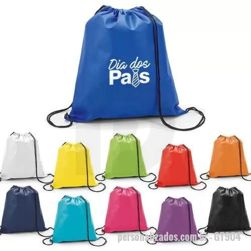 Mochila saco personalizada - Mochila saco em TNT