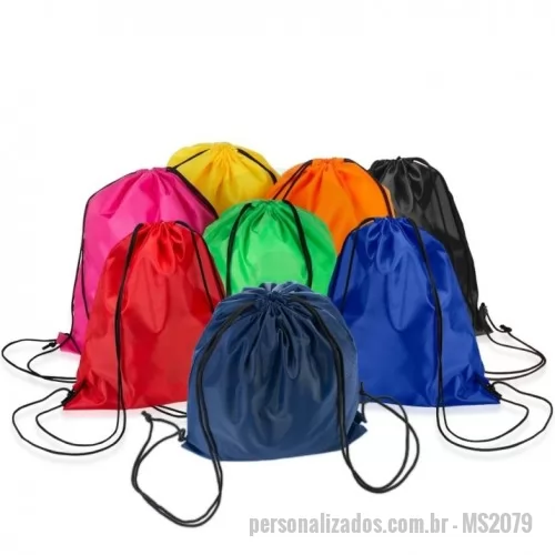 Mochila saco personalizada - Mochila saco Personalizada - MS2079 -  Mochila saco em poliéster. - 153967 - Mochila saco