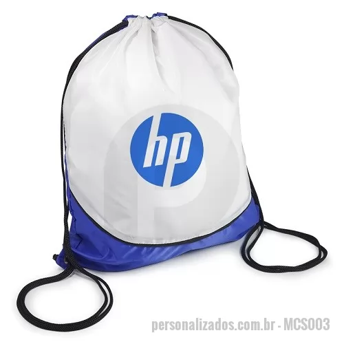 Mochila saco personalizada - Mochila Saco Modelo Esportivo
