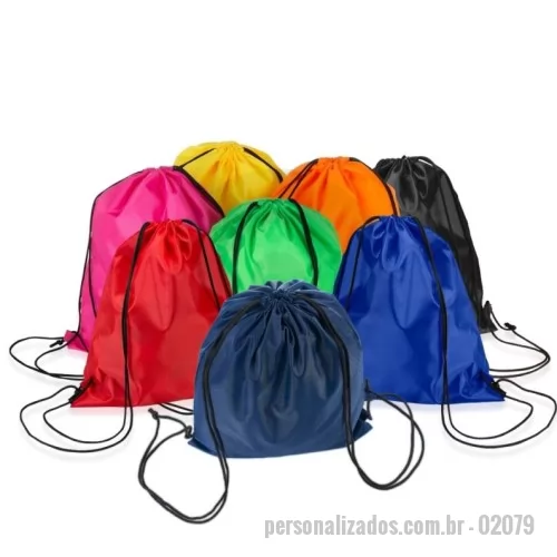 Mochila saco personalizada - Sacochila em Poliéster