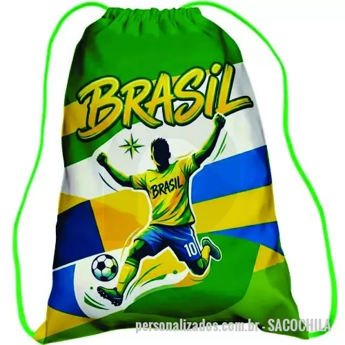 Mochila saco personalizada - Mochila saco Personalizada - SACOCHILA - Medida: aprox 19 cm x 28 cm (largura x altura) ***Características do Produto*** Tecido 100% poliéster, resistente e durável. Estampa digital em sublimação, garantindo cores vivas e ótima qualidade de imagem.  Estampa somente na frente; verso branco.  Cordões coloridos combinando com a arte (de acordo com a disponibilidade de estoque)  As mochilinhas serão enviadas com estampa de capa DO ANÚNCIO  ***Ocasiões de uso*** Festas infantis Aniversários Escolas Eventos Eventos corporativos Lembrancinhas Porta doces e pequenos brindes  As mochilinhas são charmosas, práticas e versáteis, trazendo um toque especial à sua comemoração. Encantam crianças e adultos, tornando o evento ainda mais inesquecível. - 181413 - Mochila saco