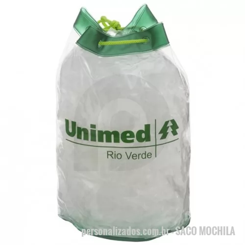Mochila saco personalizada - Saco Mochila em Pvc