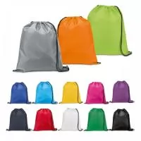 Sacola tipo mochila em nylon 210D