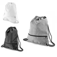 Mochila saco de poliéster 300d com bolso inferior de zíper.mochila saco de poliéster 300d com bolso inferior de zíper