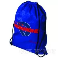 Sacola mochila com alça dupla de ombro em cordão. Disponível em várias cores. Gravação da Logomarca em 1 Cor já inclusa.  Tamanho: 40 cm X 30 cm.  Revestimento Externo: Nylon.