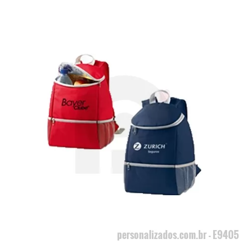 Mochila térmica personalizada - Bolsa Mochila Térmica p/ 12 Litros 34x28x13