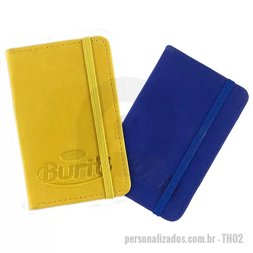 Moleskine personalizado - Caderneta estilo moleskine com um design agradável e de grande utilidade, o moleskine agrada todos os públicos. Material 100% PERSONALIZADO (CAPA, ELASTICO, FITILHO, GUARDA, MIOLO PERSONALIZADO E GUARDA PERSONALIZADA), podem acompanhar lâminas de publicidade. Tamanho 9x14 ou 14x21 cm. Diversos tipos de capa. Miolo possui 80 folhas com ou sem personalização no papel off set ou pólen. Elástico para caneta, para fechamento e fitilho. Fabricação 100% Thap Brindes.