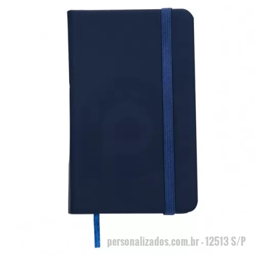 Moleskine personalizado - Caderneta tipo Moleskine Sem Pauta 13,3 cm x 7,7 cm 