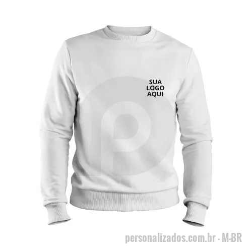Moletom personalizado - Blusão de Moletom Gola Careca Personalizado - Exclusividade e Conforto em Um Só Produto! SOMOS FABRICANTES Impressione seus clientes, parceiros ou colaboradores com nosso Blusão de Moletom Gola Careca Personalizado. Um brinde exclusivo que combina qualidade, conforto e estilo, perfeito para promover a sua marca de maneira memorável. Características do Produto: Material: Confeccionado em moletom de alta qualidade, proporcionando maciez e durabilidade. Personalização: Personalize com o logo ou design da sua empresa, disponível em diversas cores e tamanhos para atender às suas necessidades específicas. Design: Gola careca clássica, prática e sempre na moda. Possui acabamento impecável com costuras reforçadas para maior resistência. Conforto: Tecido respirável e aconchegante, perfeito para todas as estações do ano, garantindo conforto durante todo o dia. Ajuste Perfeito: Corte regular que se adapta bem ao corpo, oferecendo liberdade de movimento sem sacrificar o estilo