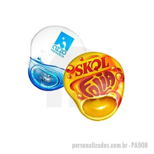Mouse pad ergonômico personalizado - Mouse Pad Ergonômico Formato Gota c/ Gel 21x24