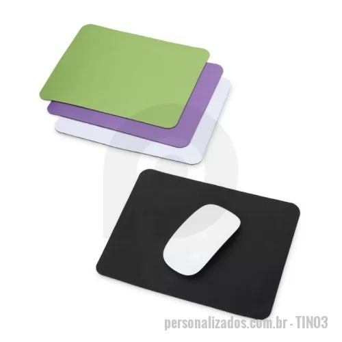 Mouse pad personalizado - Mouse pad de poliéster com base emborrachada antiderrapante