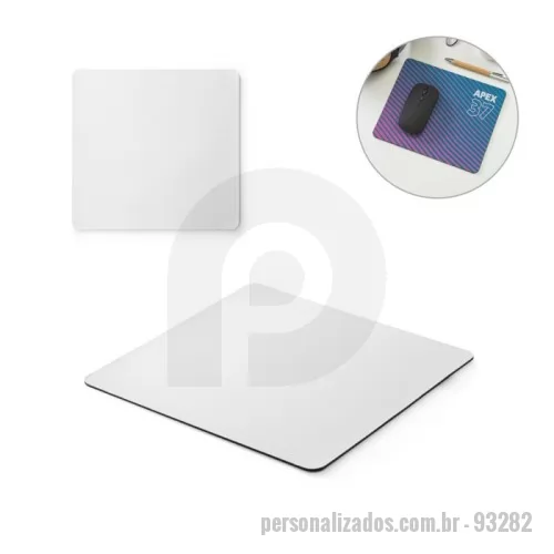 Mouse pad personalizado - Mouse pad para sublimação com base em borracha de 2 mm 230 x 220 mm