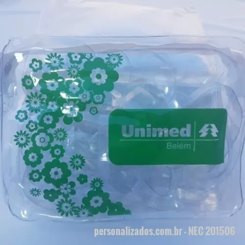 Necessaire em Pvc personalizado - Necessaire confeccionada em pvc cristal espessura 0,20mm medida 20x15x06cm