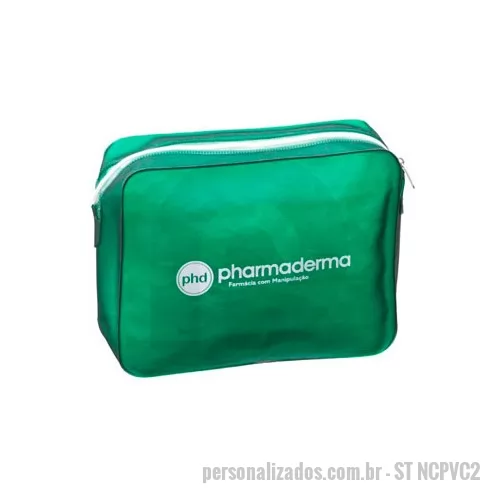 Nécessaire personalizado - Necessaire Personalizada Promocional, Dimensões 18 X 12 X 6 CM, Cor VARIADA, Materia Prima ALL KLEAR 0,40