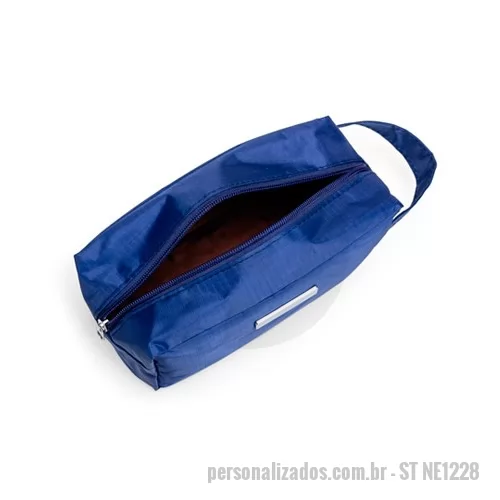 Nécessaire personalizado - Necessaire Colorida com Plaquinha Personalizada, Dimensões 12,5x23 cm