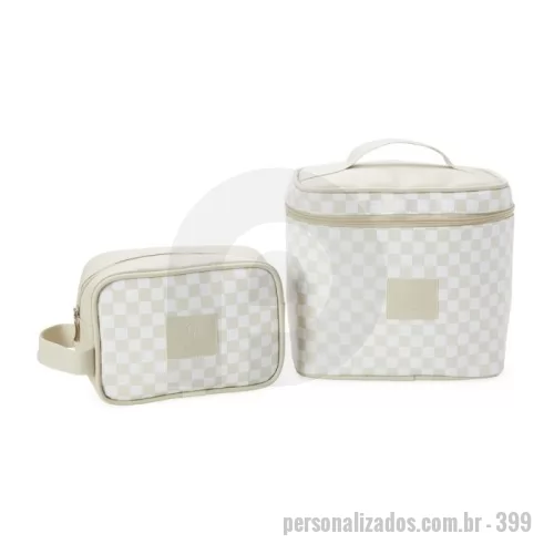 Nécessaire personalizado - necessaire em couro ecologico com personalizado
