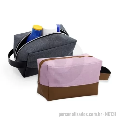 Nécessaire personalizado - Nécessaire Nylon para Brindes Personalizados