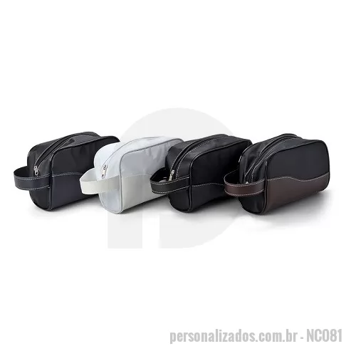 Nécessaire personalizado - Nécessaire Sintético e Alça Lateral