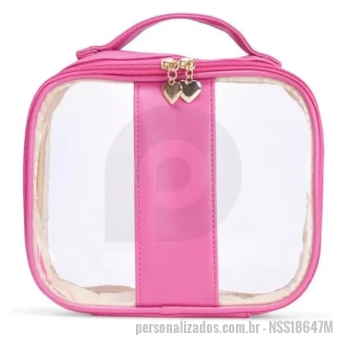 Nécessaire personalizado - Nécessaire Personalizado - NSS18647M - Nécessaire de pvc e pu resistente à água, versão média. - 167250 - Nécessaire