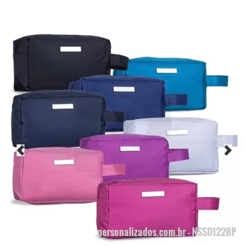 Nécessaire personalizado - Nécessaire Personalizado - NSS01228P - Necessaire PVC Impermeável com Plaquinha - 167284 - Nécessaire