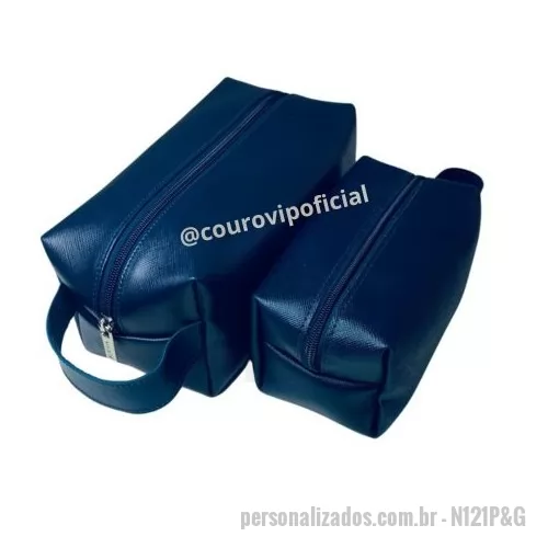 Nécessaire personalizado - NÉCESSAIRE COURO PERSONALIZADO N121G&P