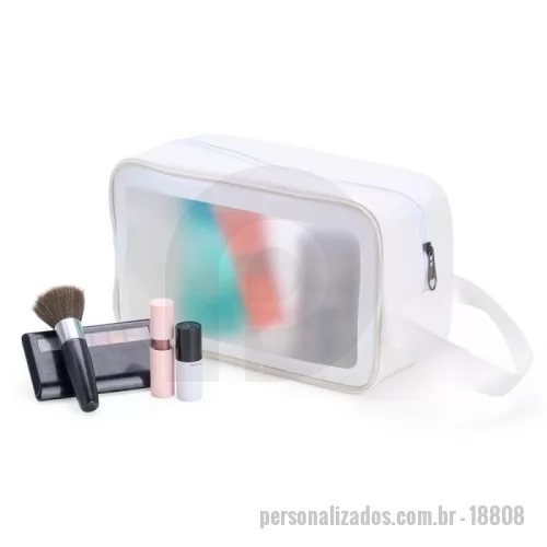 Nécessaire personalizado - Nécessaire de PVC e PU resistente à água.