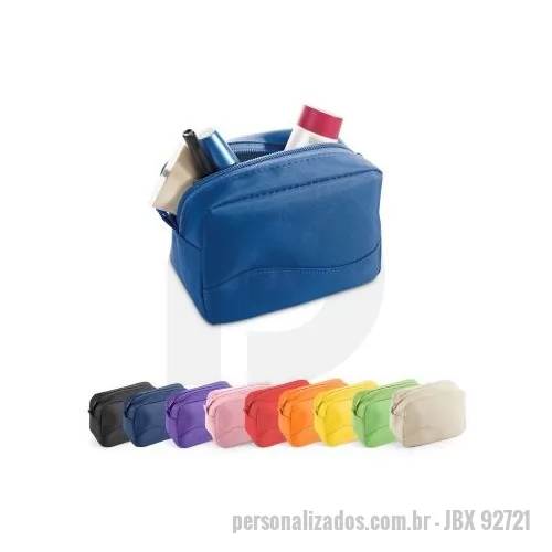 Nécessaire personalizado - Bolsa multiusos em microfibra com zíper. Disponível numa variada gama de cores. 130 x 90 x 65 mm
