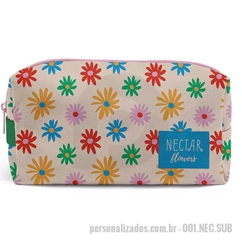 Nécessaire personalizado - Necessaire fabricadas por encomendas com várias opções de tecidos promo e premium, personalizadas em sublimação.