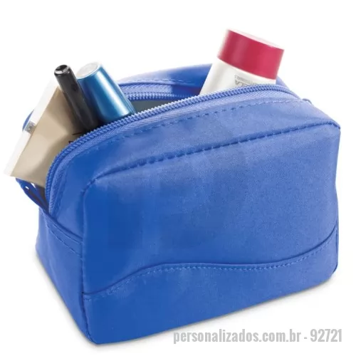 Nécessaire personalizado - Nécessaire Personalizado - 92721 - Bolsa multiusos em microfibra com zíper. Disponível numa variada gama de cores - 179174 - Nécessaire