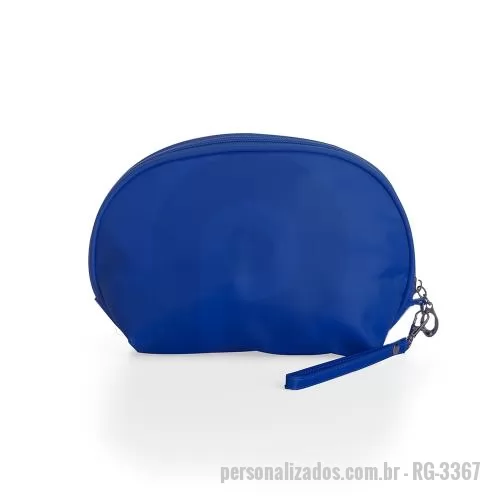 Nécessaire personalizado - Nécessaire de nylon resistente à água, acompanha alça de transporte.
